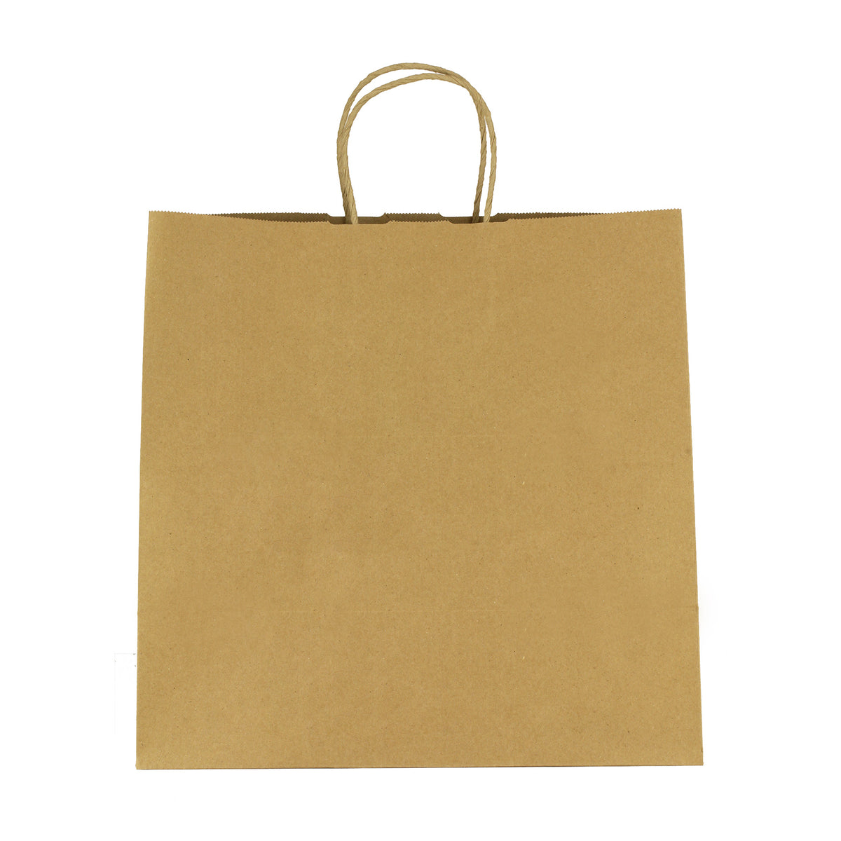 Kraft Paper Brown Shopping Bag - 10" x 10" - Natural