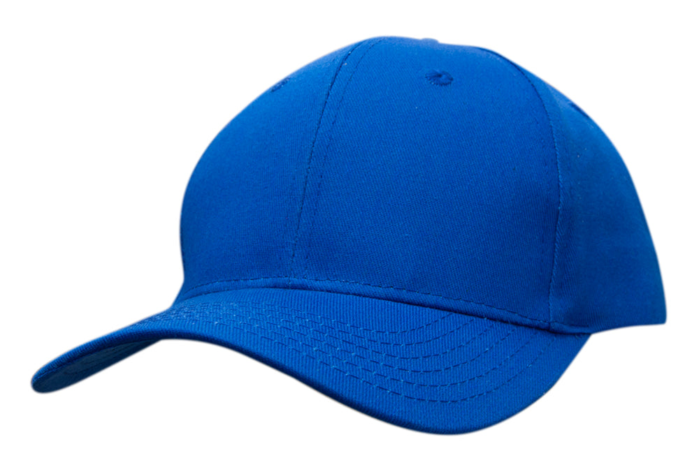 6 Panel Cotton Twill Cap - Royal