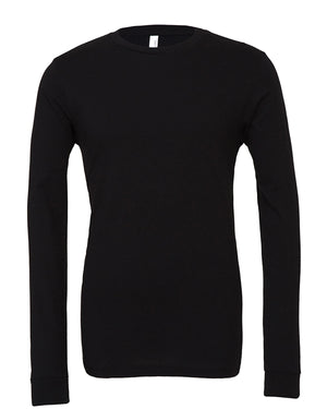 Bella + Canvas Unisex Jersey Long-Sleeve T-Shirt - Black