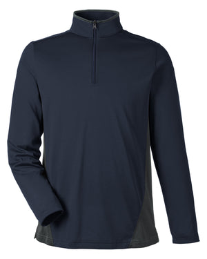 Men's Flash Snag Protection Plus IL Colorblock Quarter-Zip - Dk Nvy/Dk Chrcl