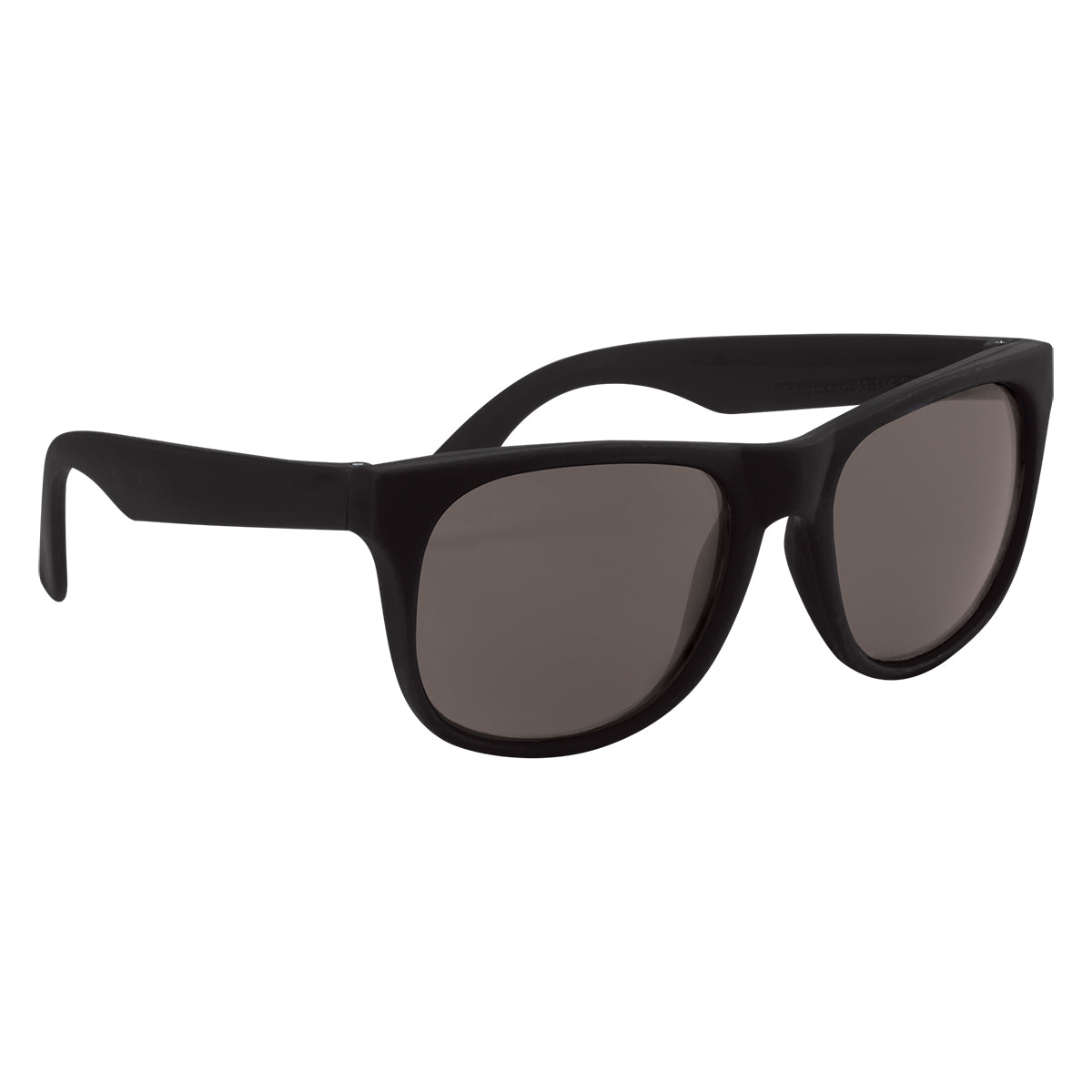 Rubberized Sunglasses - Solid Black