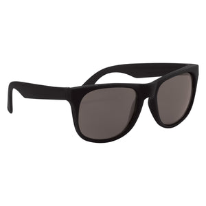 Rubberized Sunglasses - Solid Black