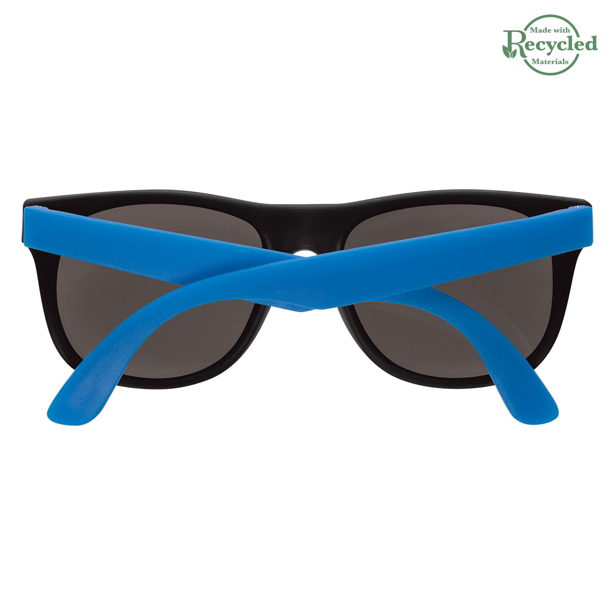 Rubberized Sunglasses - Black With Blue