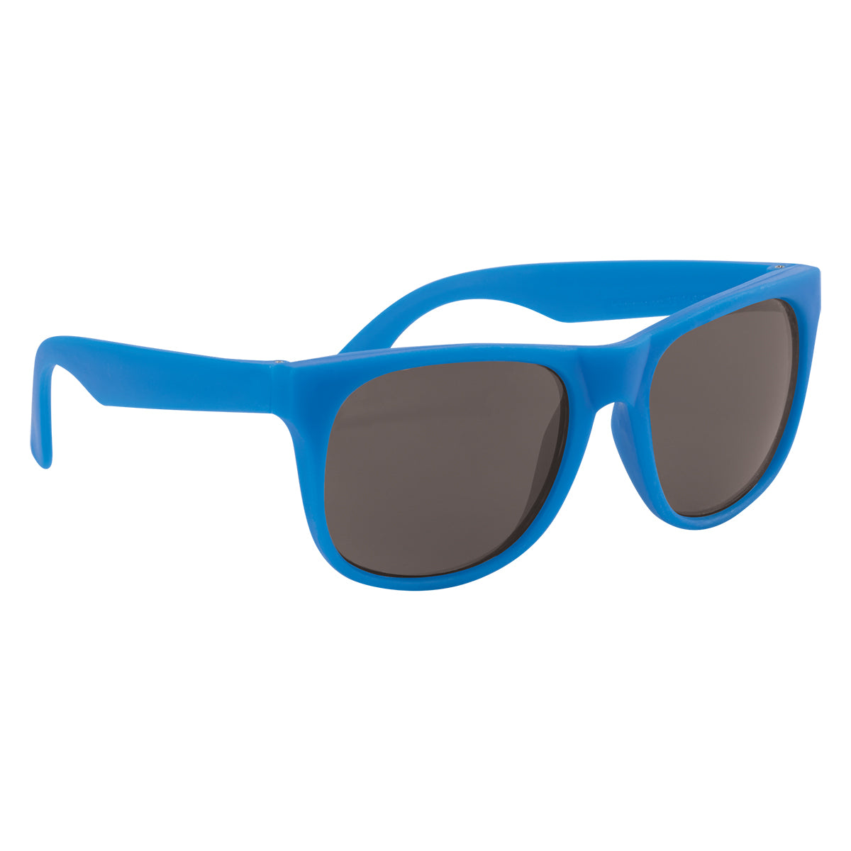 Rubberized Sunglasses - Solid Blue