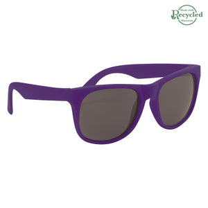 Rubberized Sunglasses - Solid Purple