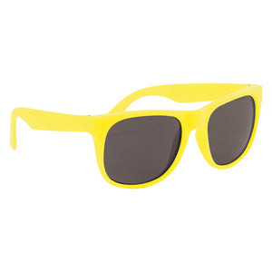Rubberized Sunglasses - Solid Yellow