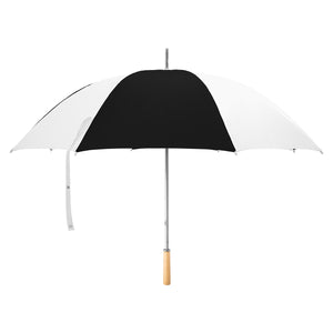 60" Arc Golf Umbrella - White With Black