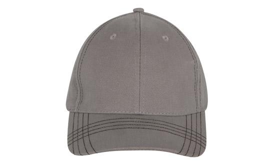 6 Onl BHC Cap with Contrast Stitching - Charcoal With Black