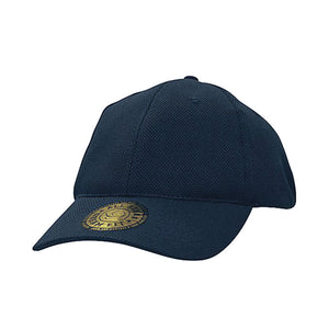 6 Panel Double Pique Dream Fit Cap - Custom Embroidered - Navy
