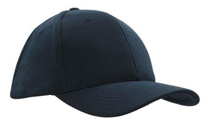 6 Panel Ottoman Cap - Custom Embroidered - Navy
