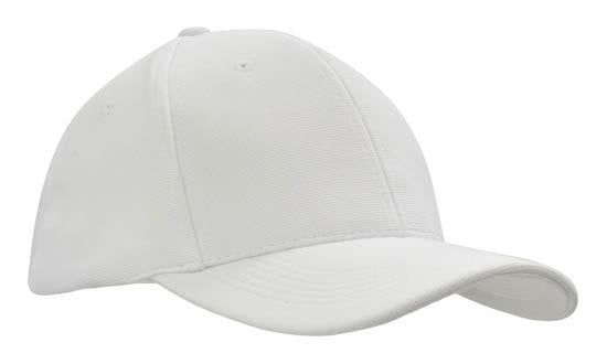 6 Panel Ottoman Cap - Custom Embroidered - White