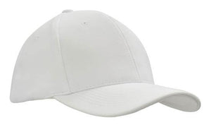 6 Panel Ottoman Cap - Custom Embroidered - White