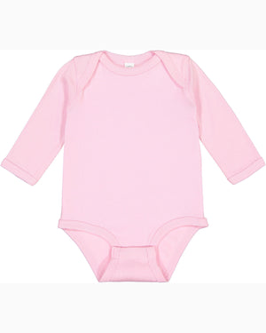Rabbit Skins Infant Long-Sleeve Bodysuit - Pink