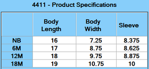 Rabbit Skins Infant Long-Sleeve Bodysuit - Specs