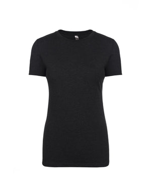 Ladies' Triblend Crew - Vintage Black