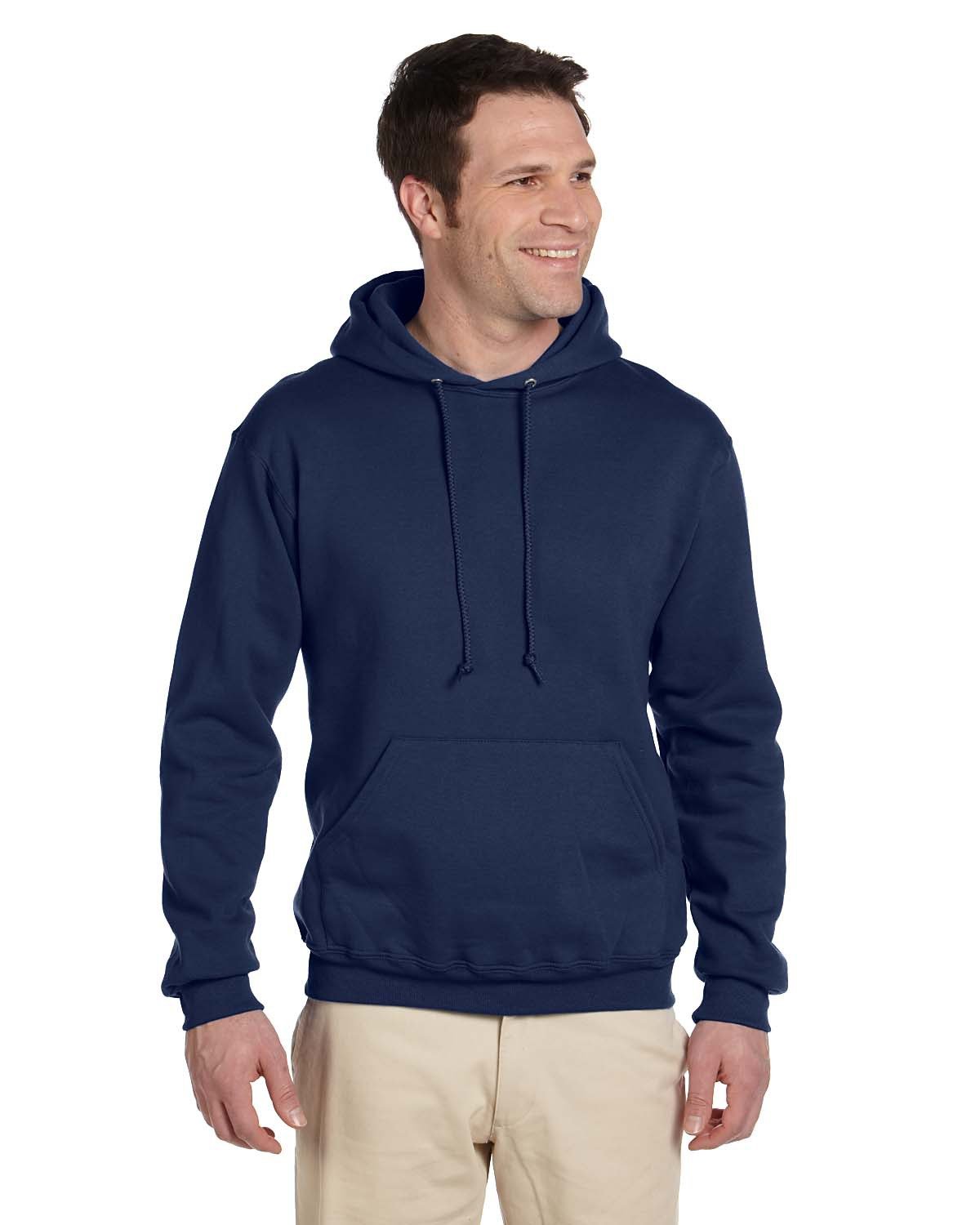 Jerzees Adult Super Sweats® NuBlend® Fleece Sweatshirt - J Navy