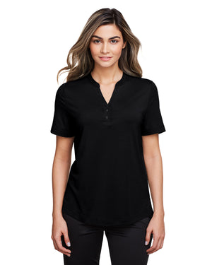 Ladies' Jaq Snap-Up Stretch Performance Polo - Black