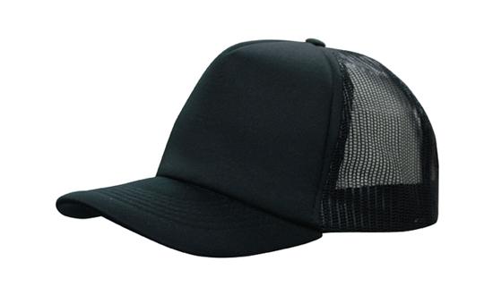 Low-profile Trucker's Mesh Cap - Black