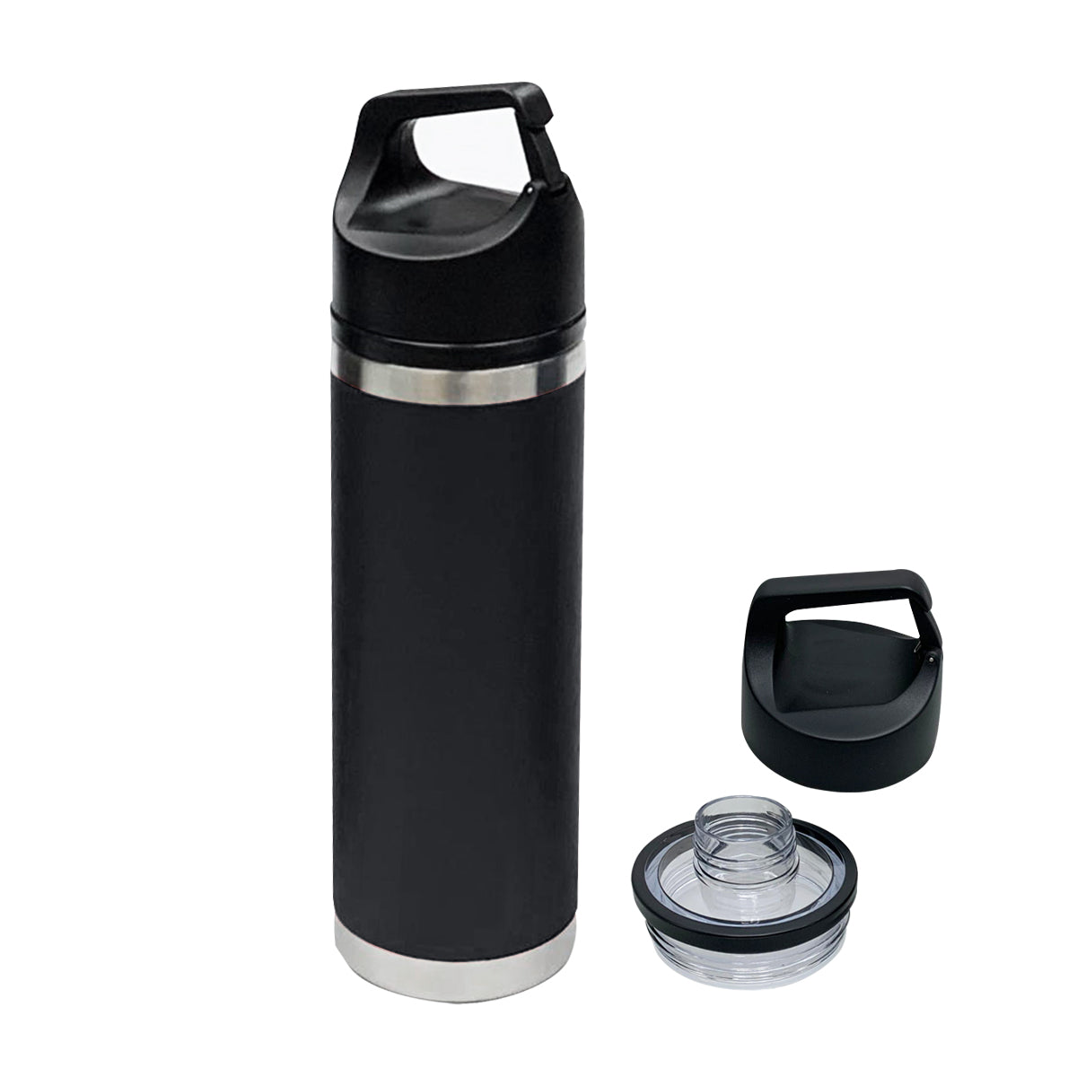 18 Oz. Davenport Stainless Steel Bottle - Black