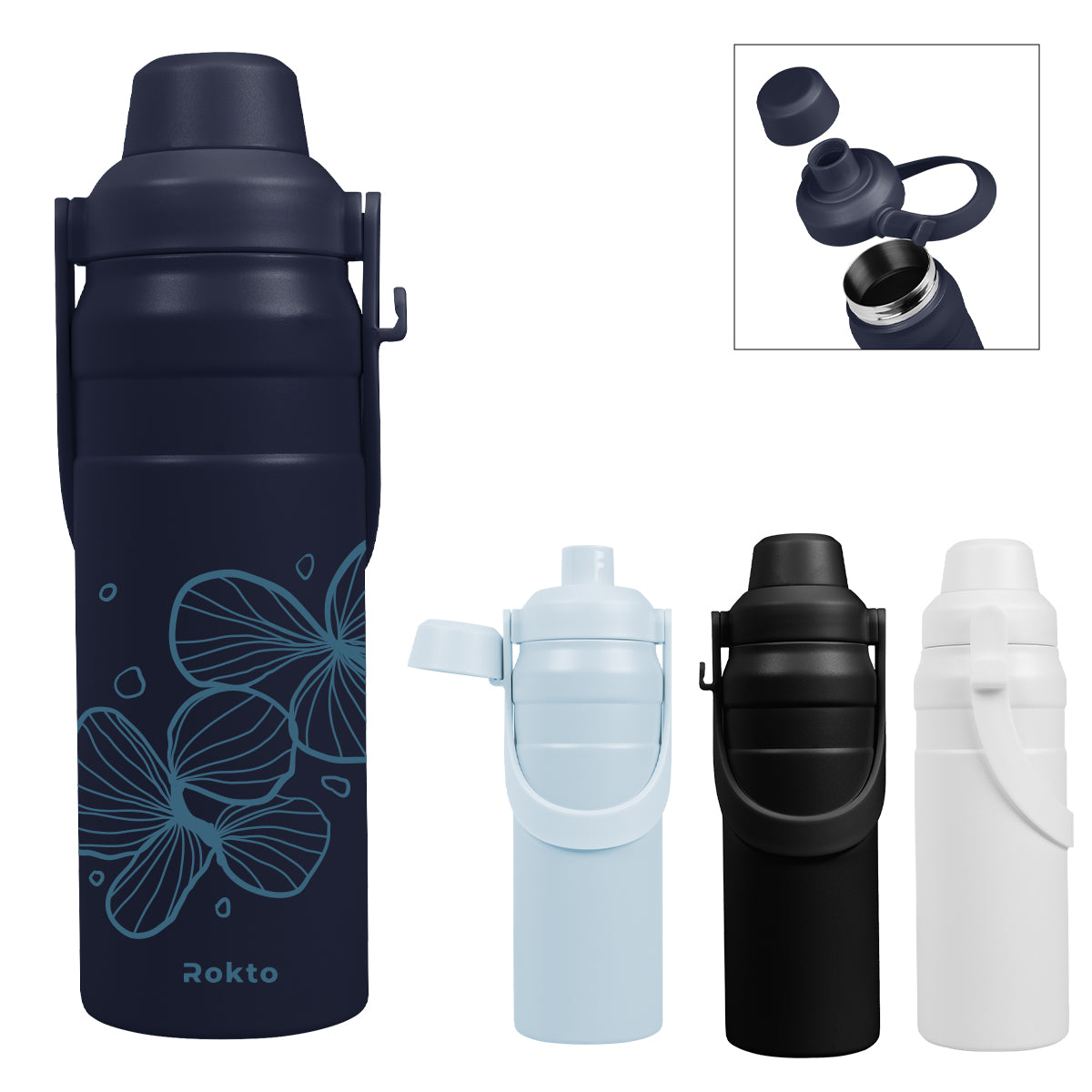 24 Oz. Summit Sip Bottle With Carry Handle