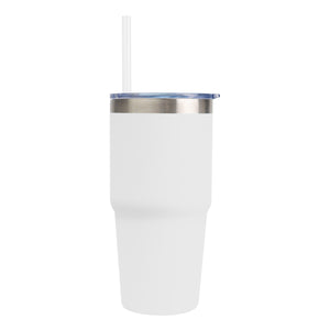 14 Oz. Brea Stainless Steel Tumbler - White
