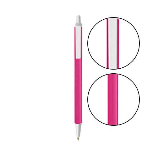 Pink BIC® Clic Stic® Pen - Pink With Clear