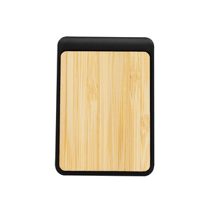 MAGNETIC CLIP WITH BAMBOO ACCENT - Fsc Bamboo Black