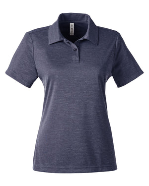 Ladies' Zone Sonic Heather Performance Polo - Sp Dark Navy Hth