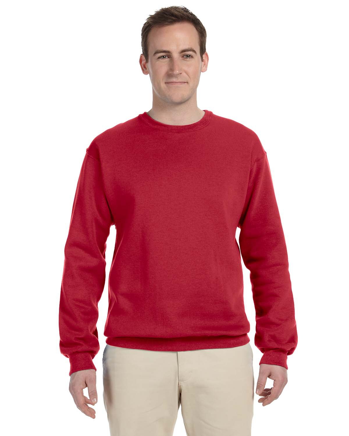 JERZEES Adult NuBlend® Fleece Crew - True Red