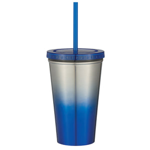 16 Oz. Stainless Steel Chroma Tumbler - Blue