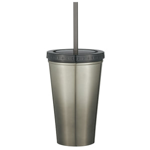 16 Oz. Stainless Steel Chroma Tumbler - Charcoal
