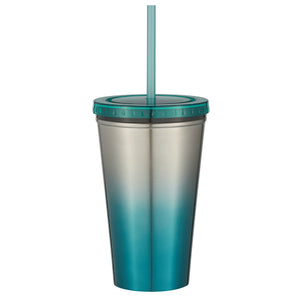 16 Oz. Stainless Steel Chroma Tumbler - Teal