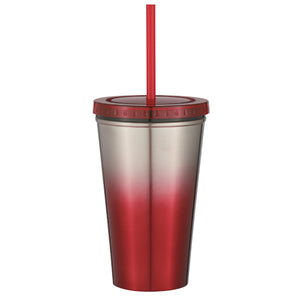 16 Oz. Stainless Steel Chroma Tumbler - Red