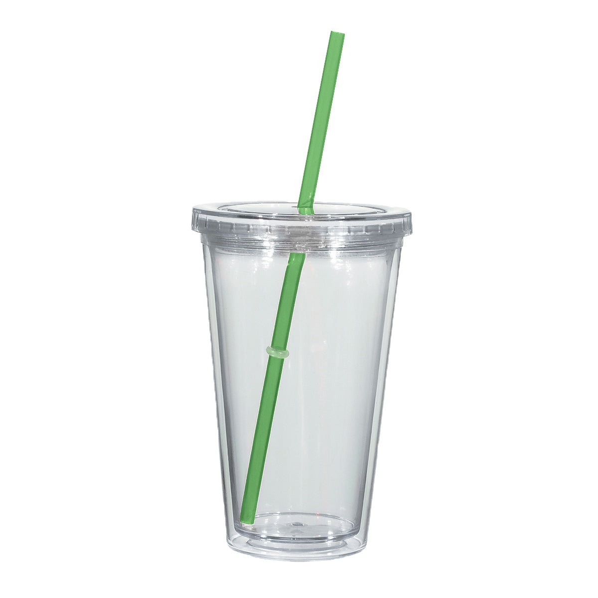 16 Oz. Newport Acrylic Tumbler - Translucent Clear/Green