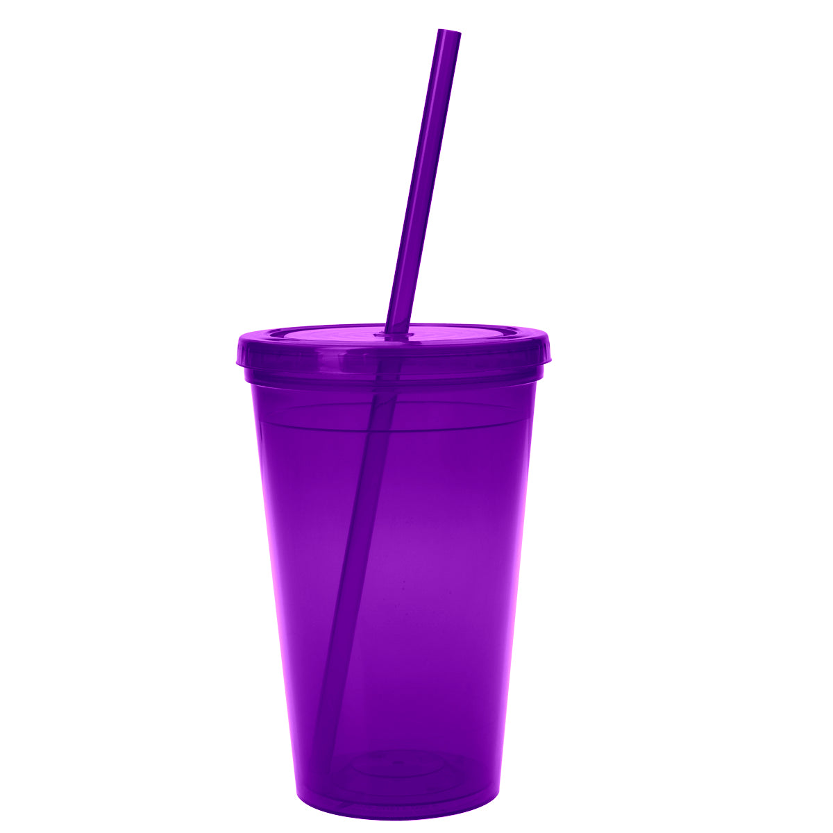 16 Oz. Sunsplash Double Wall Tumbler - Translucent Purple