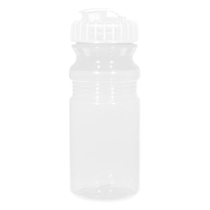 20 Oz. Poly-Clear™ Fitness Bottle With Super Sipper Lid - Translucent Clear