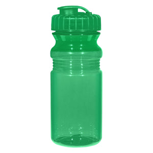 20 Oz. Poly-Clear™ Fitness Bottle With Super Sipper Lid - Translucent Green
