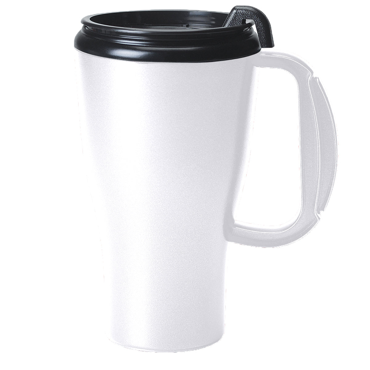 16 oz Omega Mug with Slider Lid - White