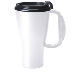 16 oz Omega Mug with Slider Lid - White