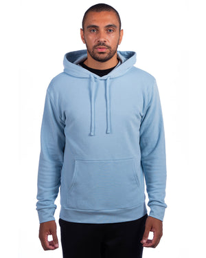 Adult Sueded French Terry Pullover Sweatshirt - Stonewash Denim