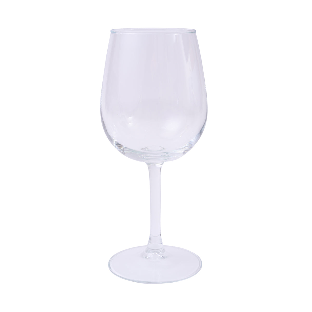 12 Oz. Full Color Wine Glass - Clear