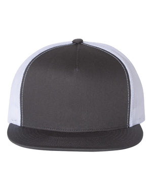 YP Classics Adult Classic Trucker Cap - Charcoal/ White