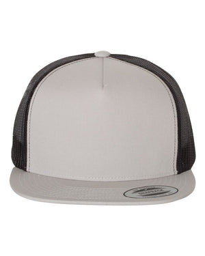 YP Classics Adult Classic Trucker Cap - Silver/ Black
