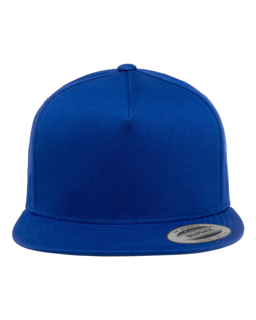 YP Classics Five-Panel Cotton Twill Snapback Cap - 6007 - Royal Blue