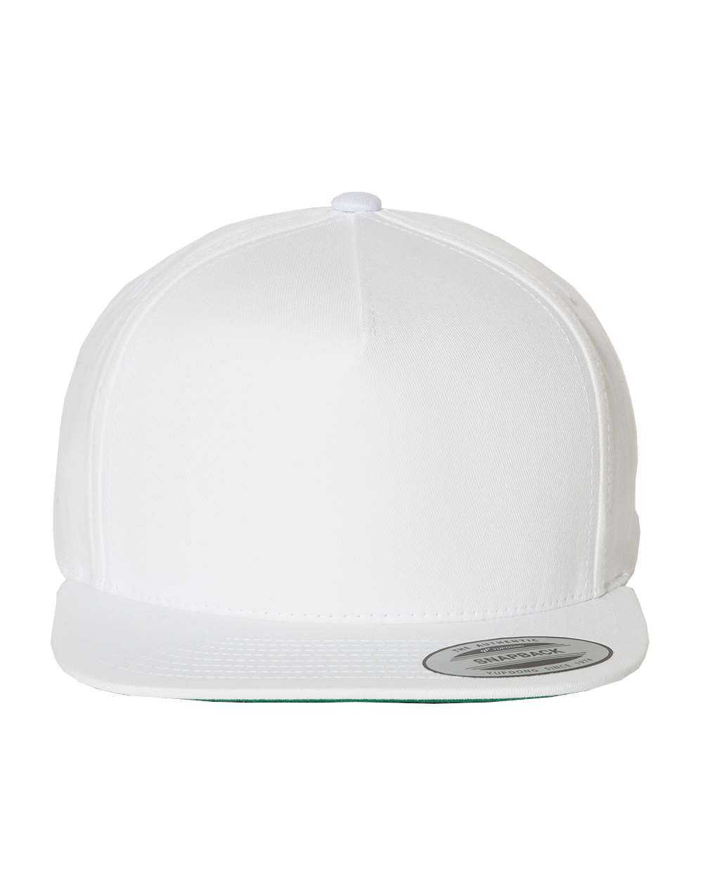 YP Classics Five-Panel Cotton Twill Snapback Cap - 6007 - White