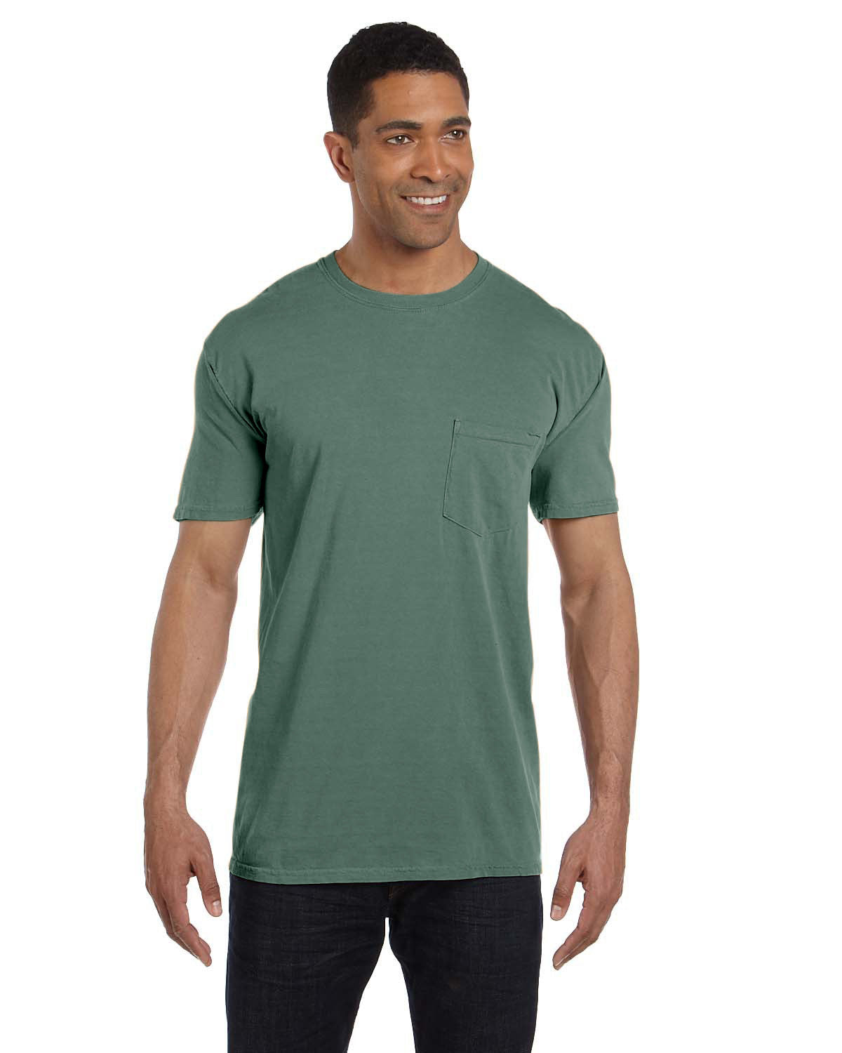 Comfort Colors® Adult Heavyweight RS Pocket T-Shirt - Moss