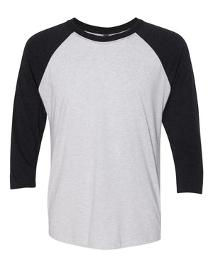 Next Level Unisex Triblend Three-Quarter Sleeve Raglan
