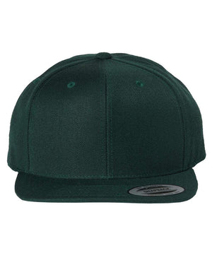 YP Classics Adult Structured Flat Visor Classic Snapback Cap - Spruce