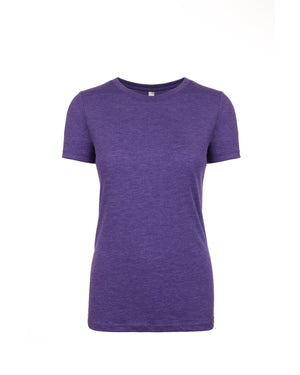 Ladies' Triblend Crew - Purple Rush
