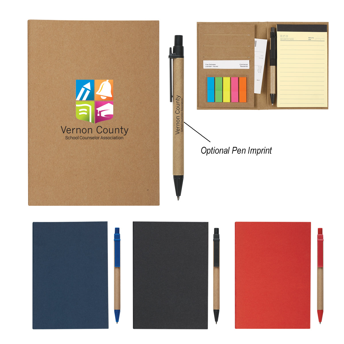 Meeting Mate Notebook With Pen And Sticky Flags